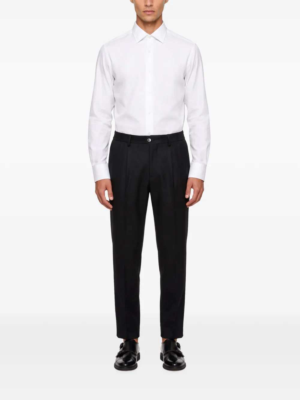Briglia 1949 Portofino pleated trousers Zwart