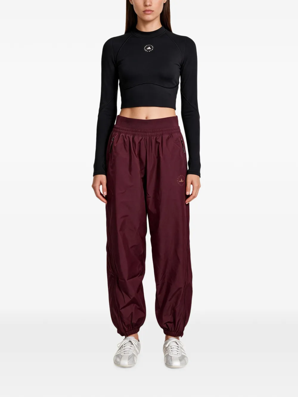 adidas by Stella McCartney Trainingsbroek met elastische enkels Paars