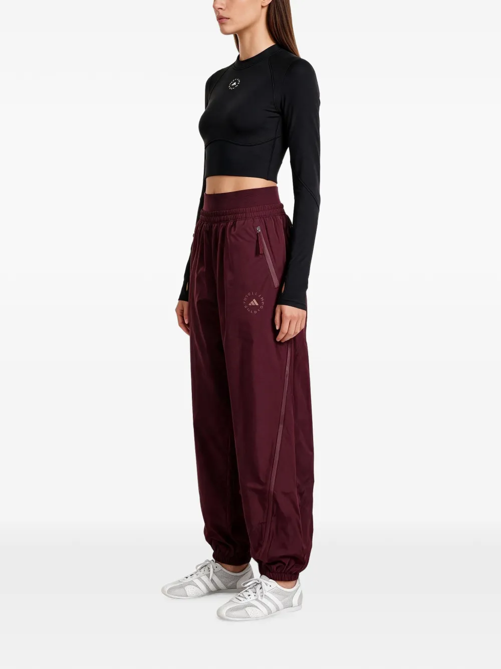 adidas by Stella McCartney Trainingsbroek met elastische enkels Paars