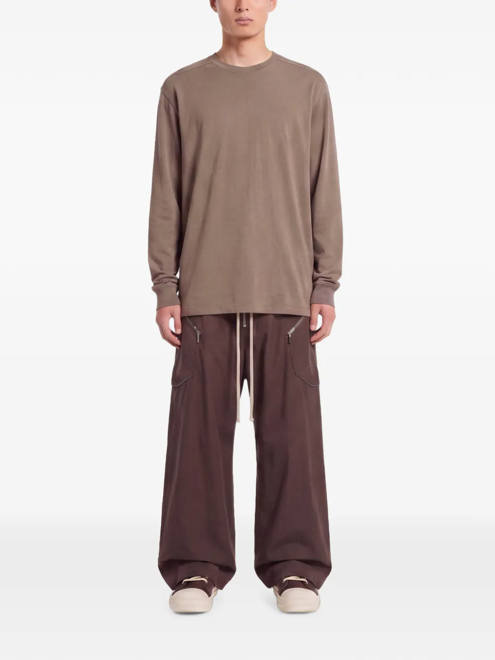Rick Owens long-sleeve T-shirt Beige