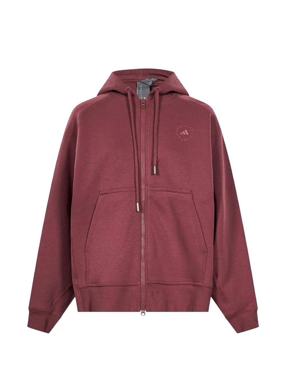 adidas by Stella McCartney logo-print zip-up hoodie