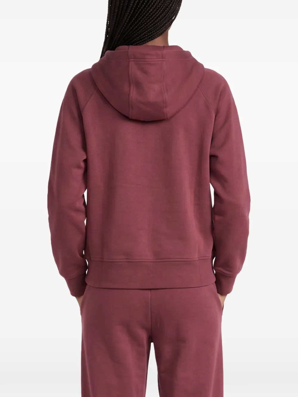 adidas by Stella McCartney Hoodie met logoprint en rits Rood