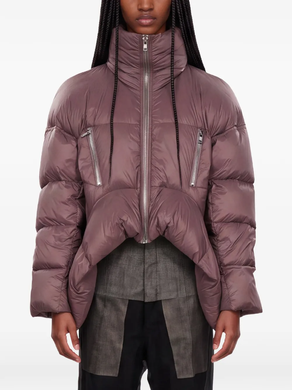 Rick Owens Gewatteerd jack Rood