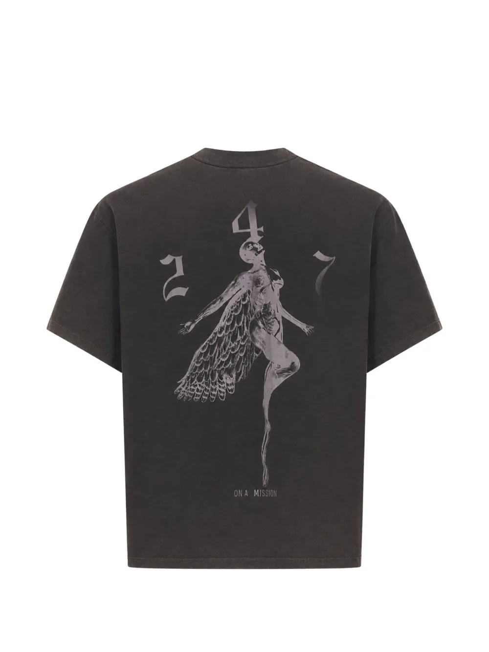 Represent 247 Fallen Angel grafisch T-shirt Zwart