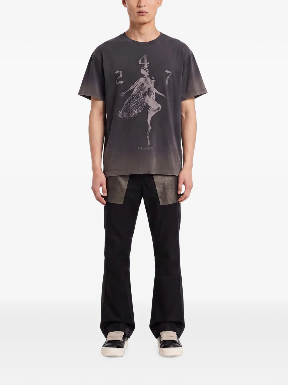 Represent 247 Fallen Angel grafisch T-shirt Zwart