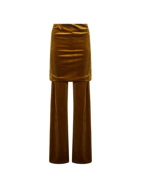THE ANDAMANE velvet-effect trousers