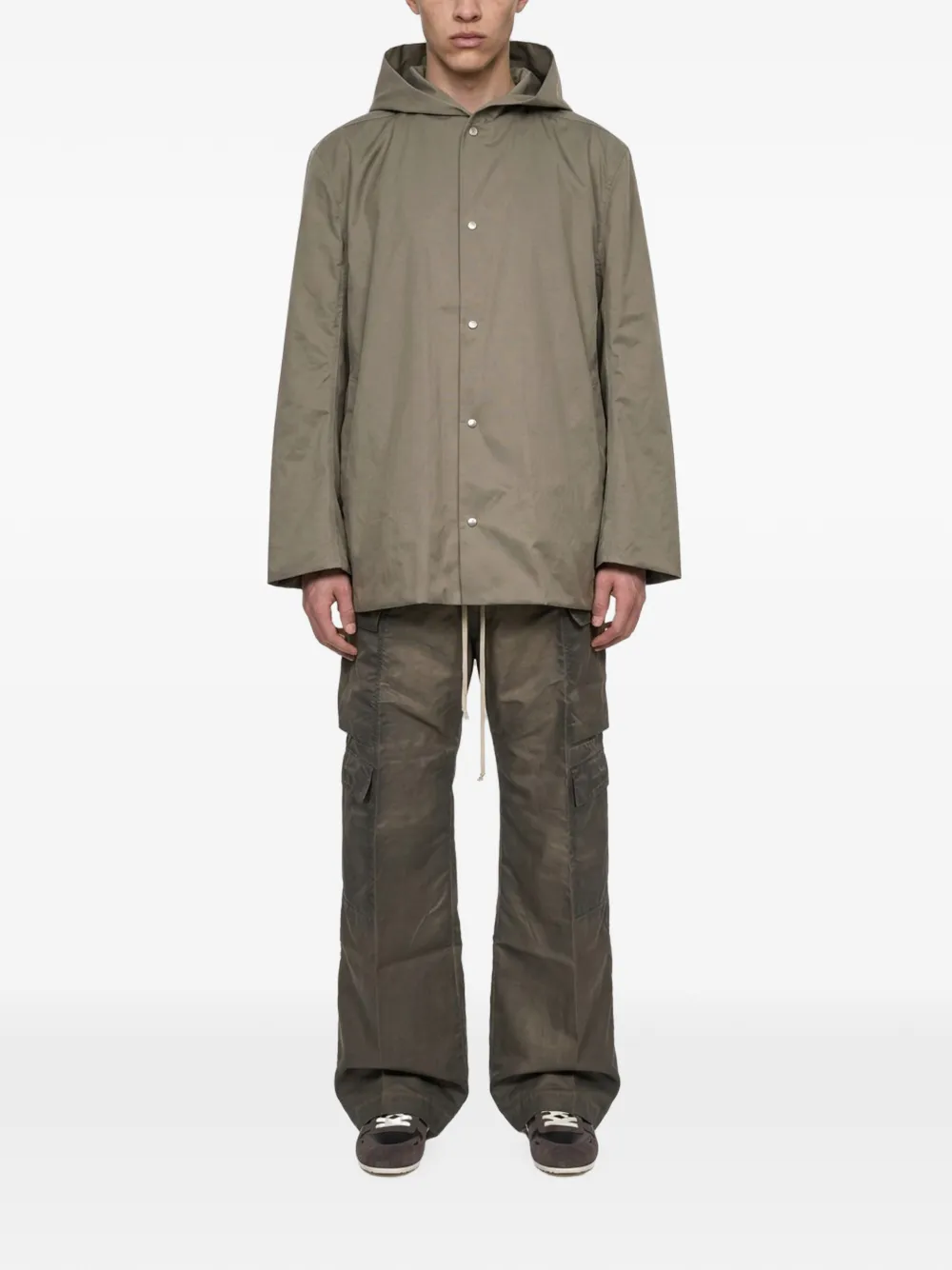 Rick Owens Jas met capuchon Grijs
