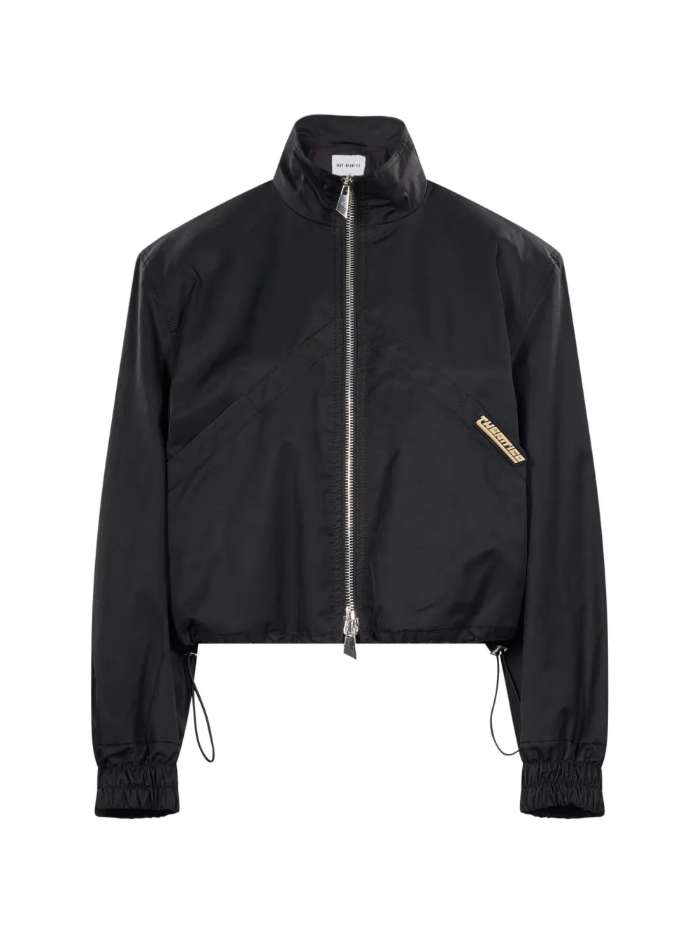 The Attico logo-patch zip-up jacket
