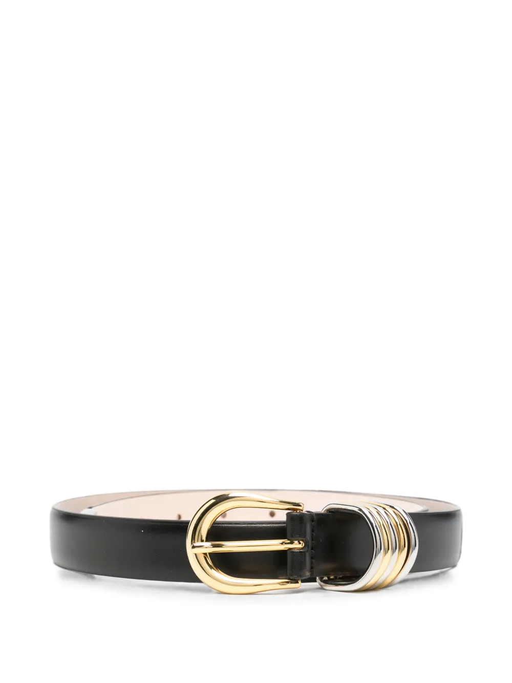 Déhanche Hollyhock Mix buckle belt - Nero