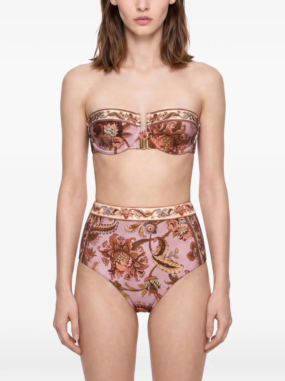 ZIMMERMANN Aster Balconette bikinitop Roze