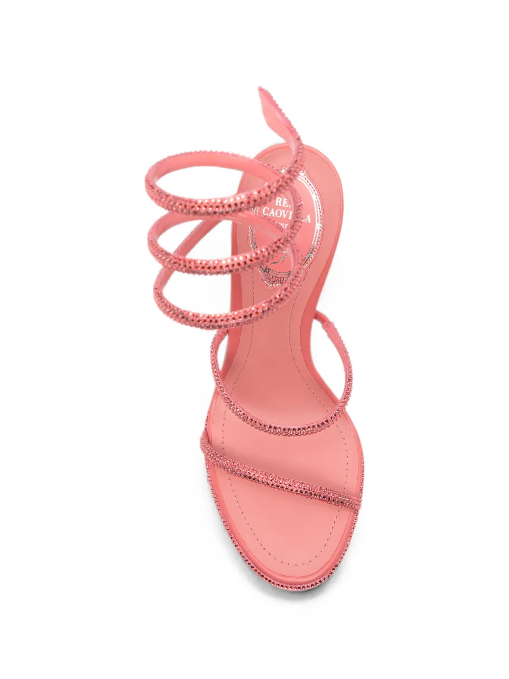 René Caovilla Cleo sandalen verfraaid met kristallen Roze