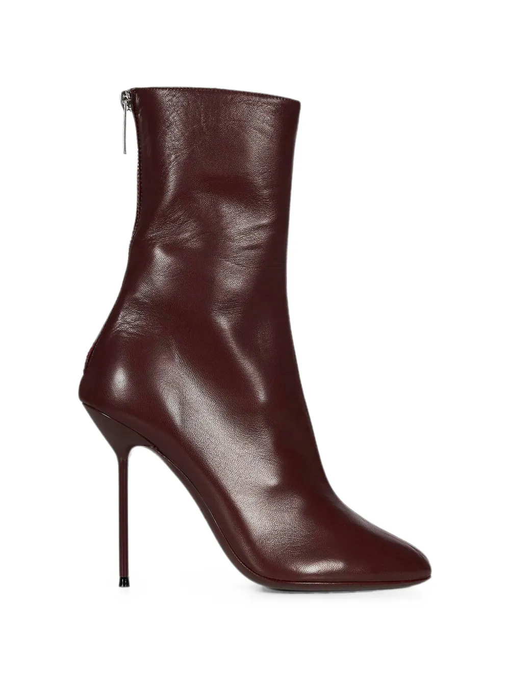 Paris Texas Stiletto-heel Zip-fastening Ankle Boots In Red