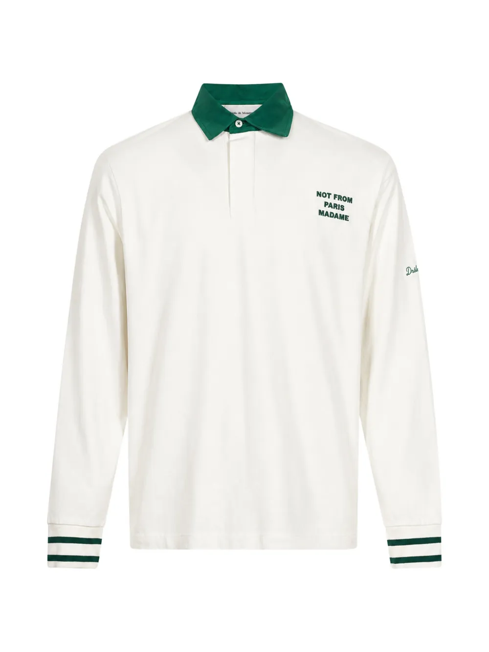 Drôle De Monsieur Poloshirt met logoprint Beige