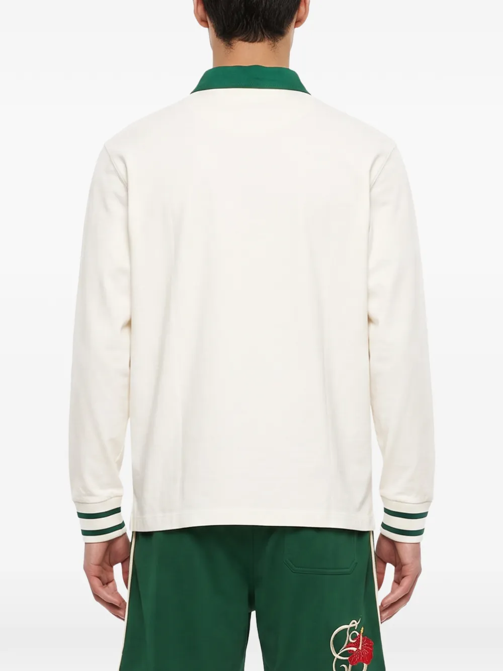Drôle De Monsieur Poloshirt met logoprint Beige
