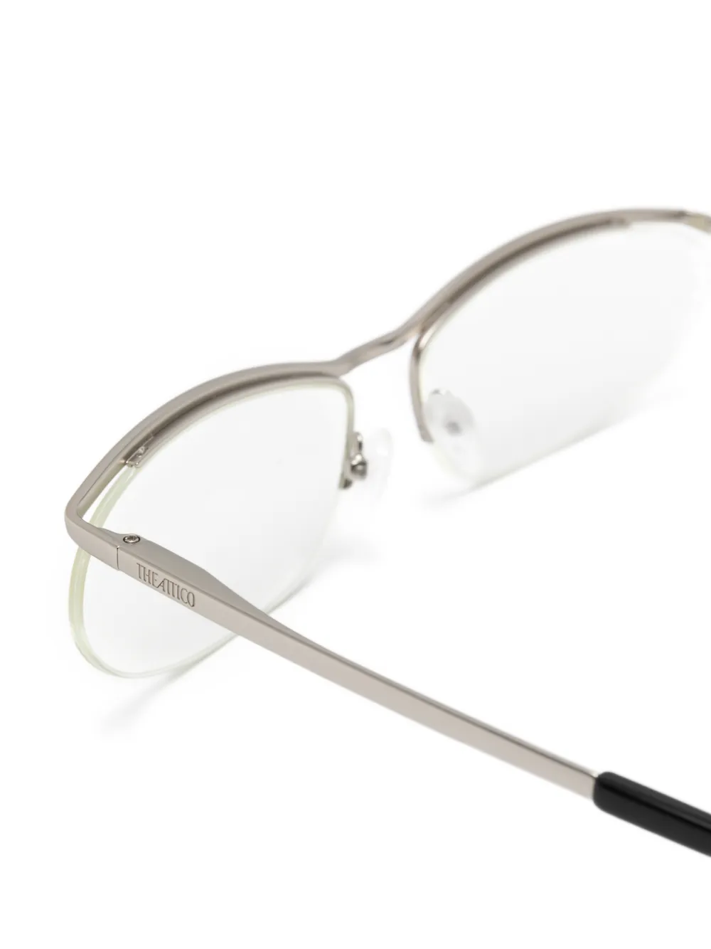 The Attico x Linda Farrow Charlotte bril Zilver