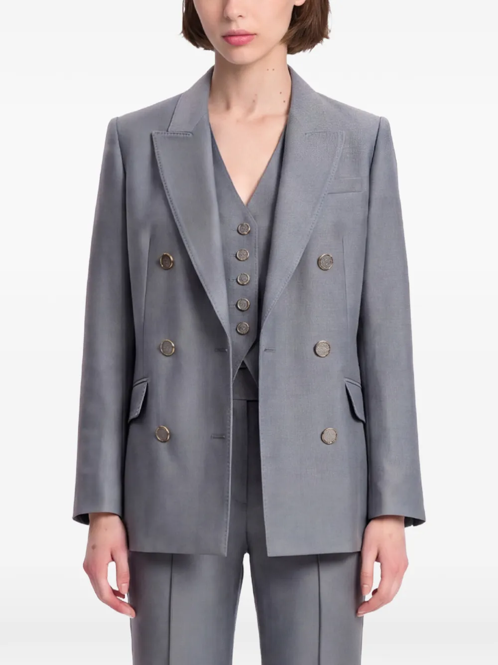 ZIMMERMANN Blazer met puntige revers Grijs