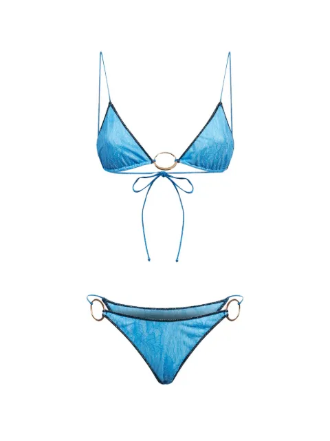Oséree Lumière O-Kini lace ring-detail bikini