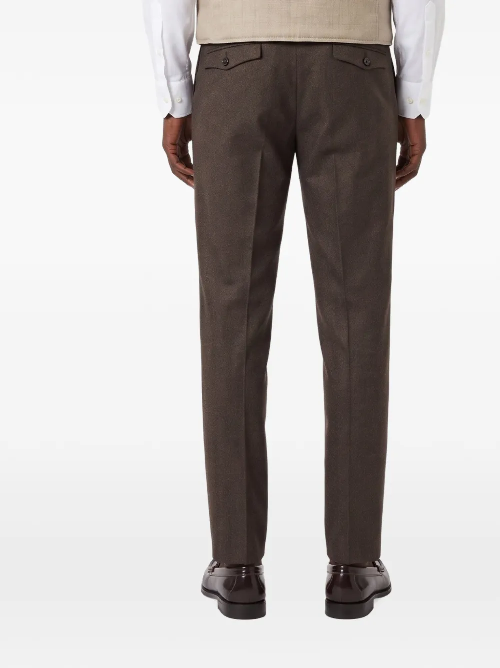 Briglia 1949 pleated-front tailored trousers Bruin