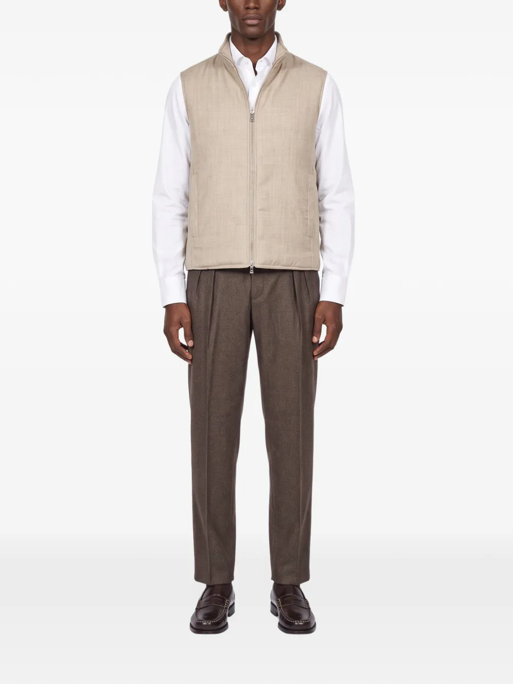 Briglia 1949 pleated-front tailored trousers Bruin