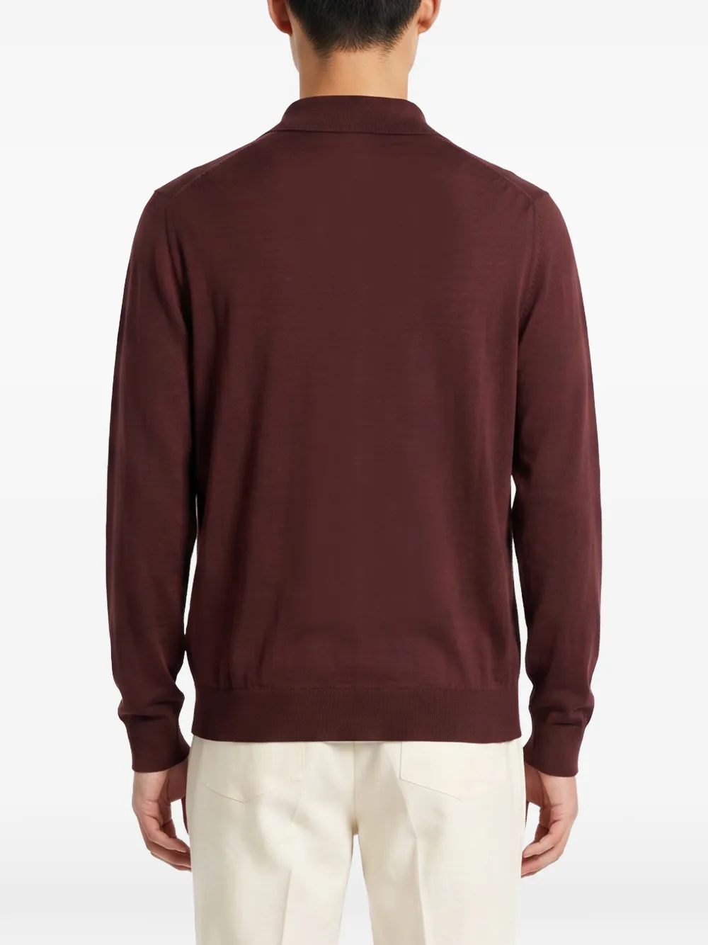 Kiton Poloshirt met lange mouwen Rood