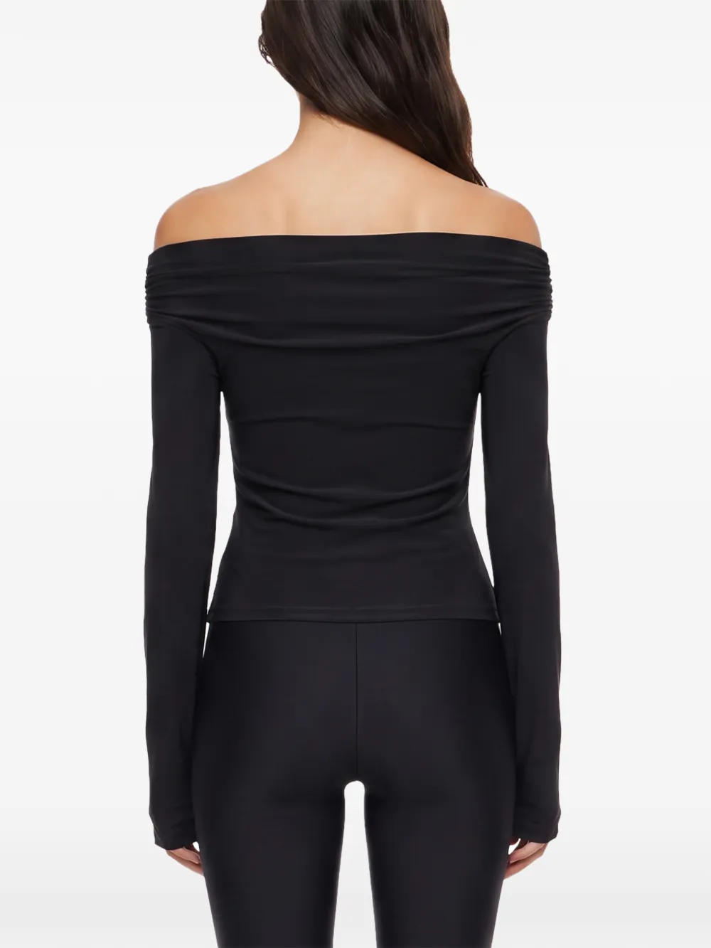 THE ANDAMANE Off-shoulder top Zwart