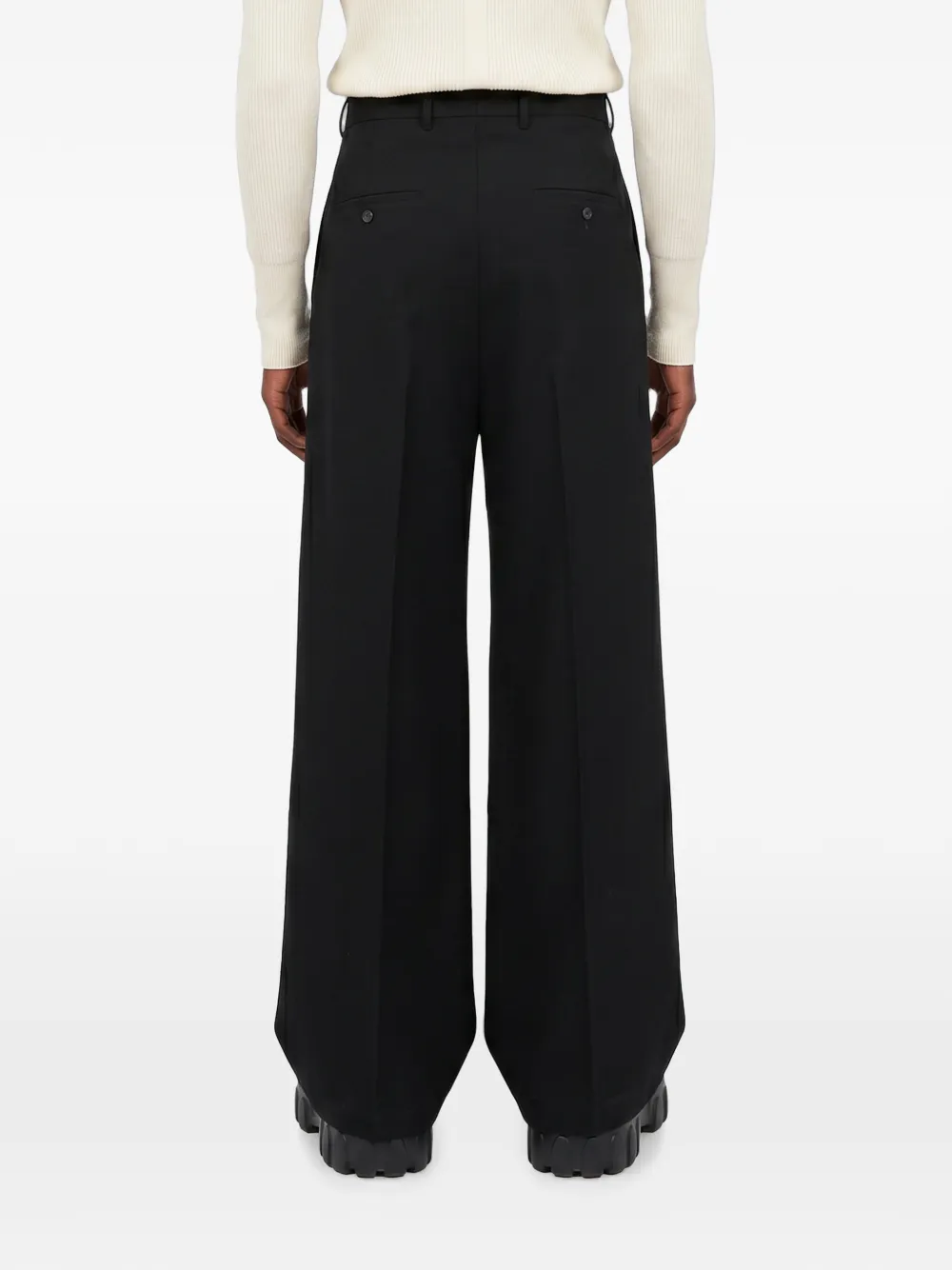 Rick Owens Mastodon Firbanks cargo broek met wijde pijpen Zwart