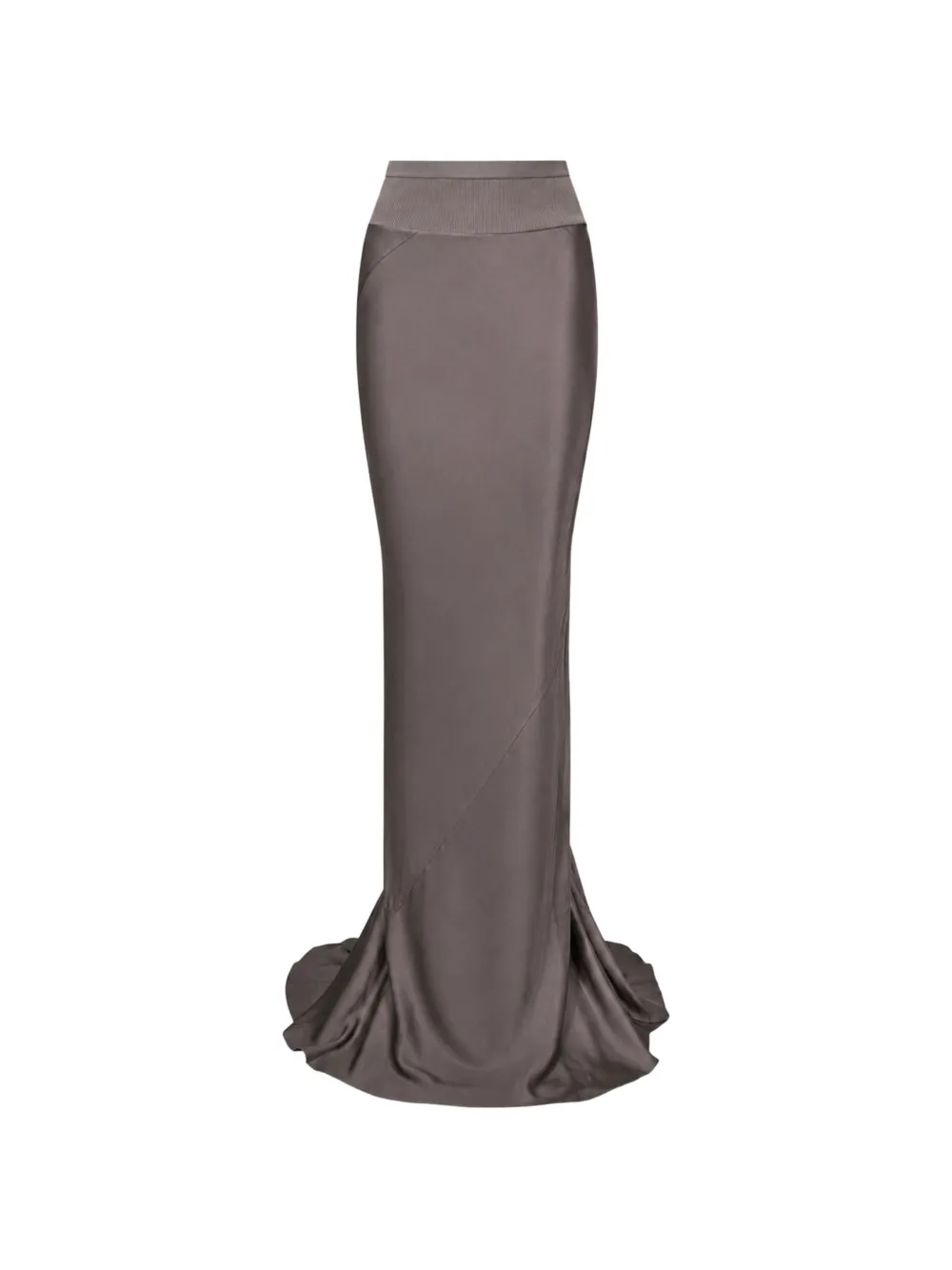 Rick Owens ribbed-waistband panelled skirt - Grigio
