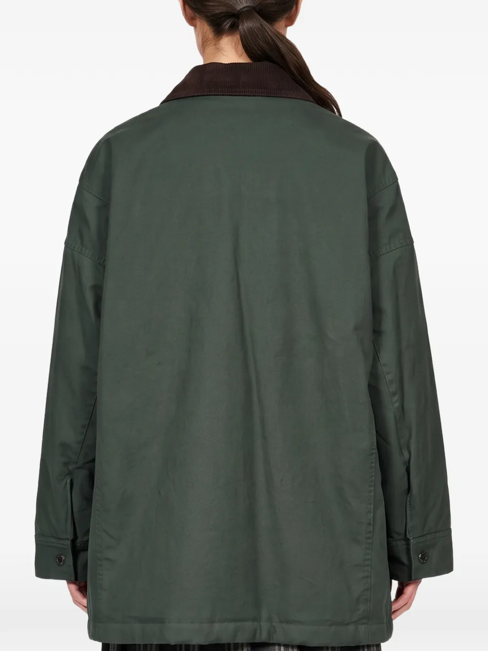 Weekend Max Mara cotton canvas jacket Groen