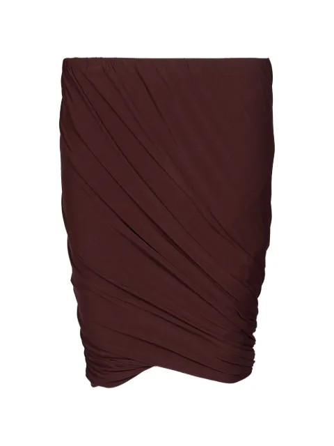 Rick Owens Lilies Luna ruched-detail mini skirt