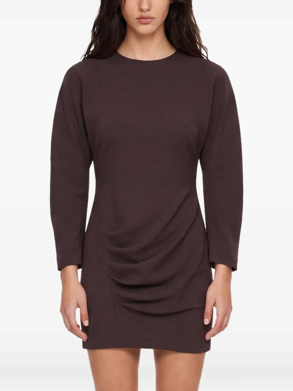 THE ANDAMANE Mini-jurk met ruches Rood