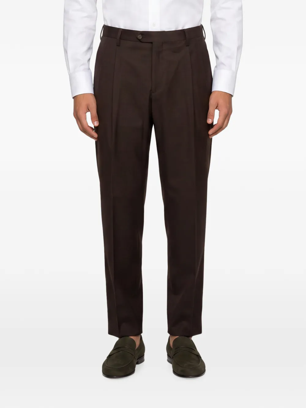 Briglia 1949 Geplooide pantalon Bruin