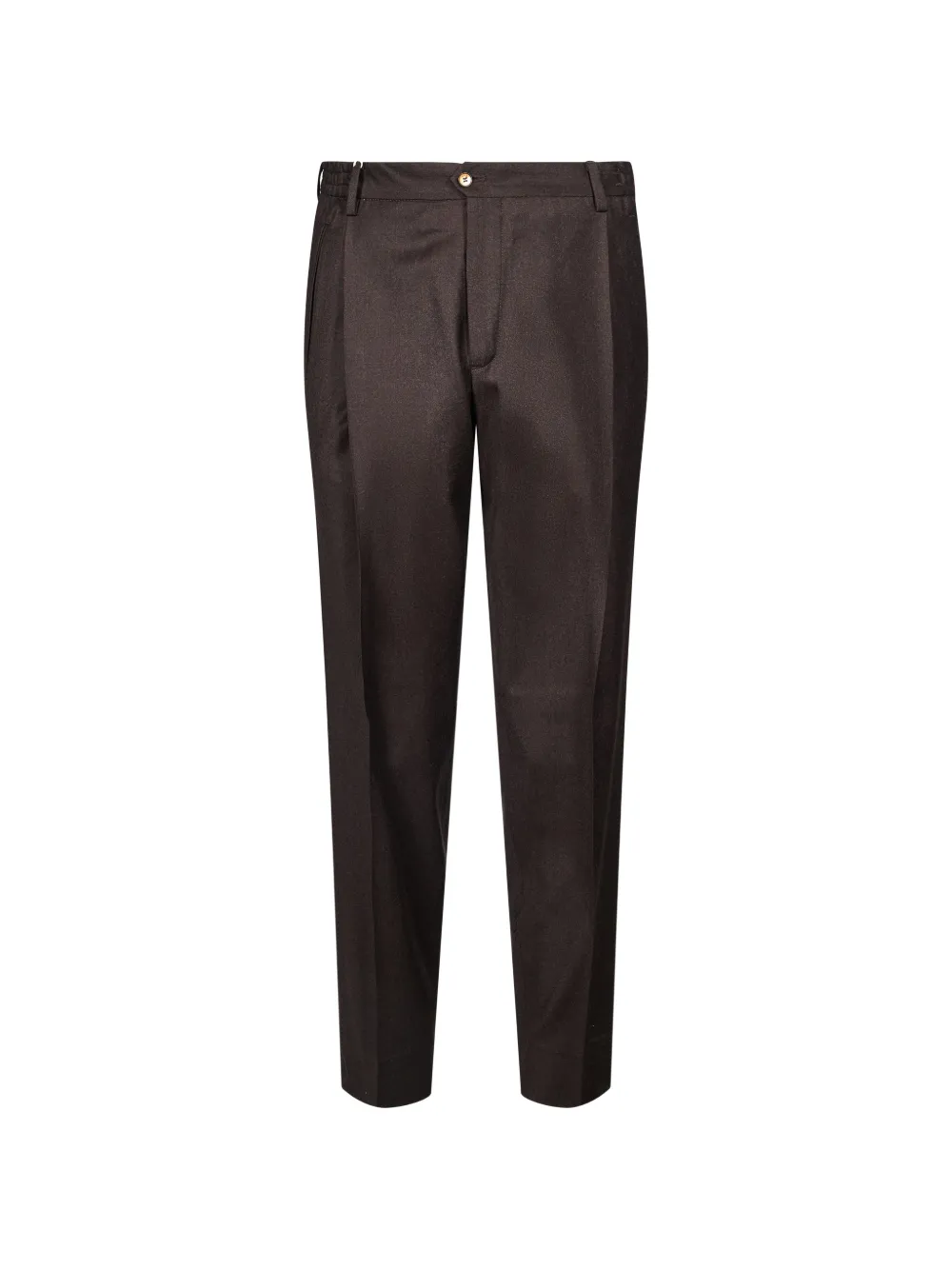 Briglia 1949 Manhattan pleated tapered trousers Bruin