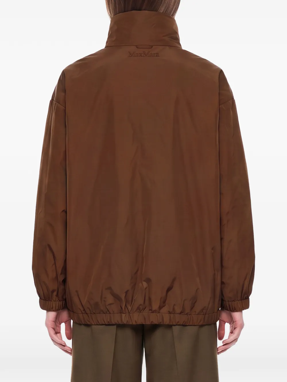 Max Mara Claudia The Cube bomberjack met hoge hals Bruin