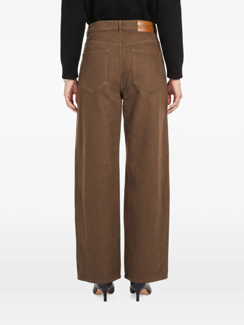 Weekend Max Mara cotton drill trousers Bruin