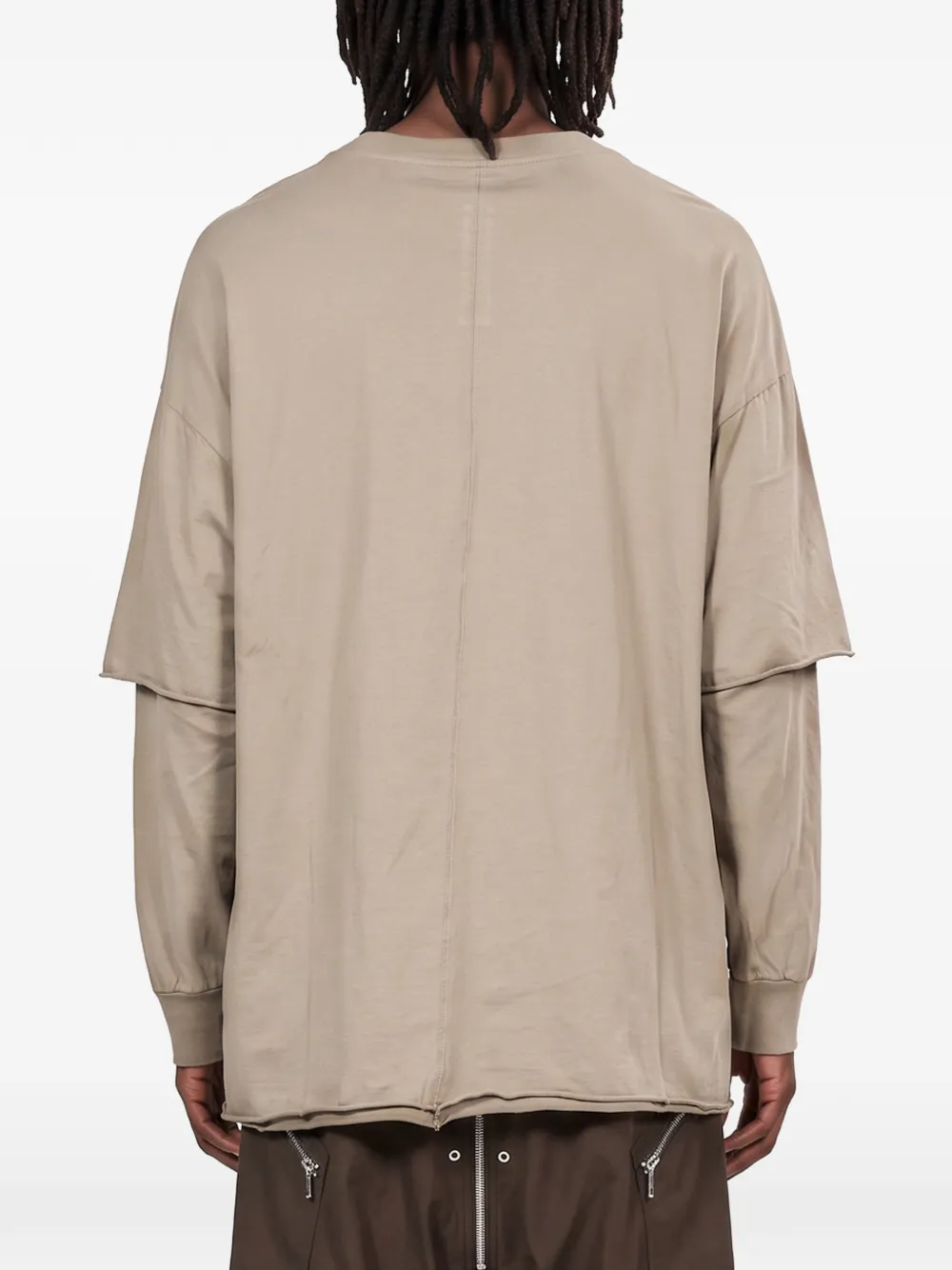 Rick Owens DRKSHDW Gelaagd T-shirt met ronde hals Beige