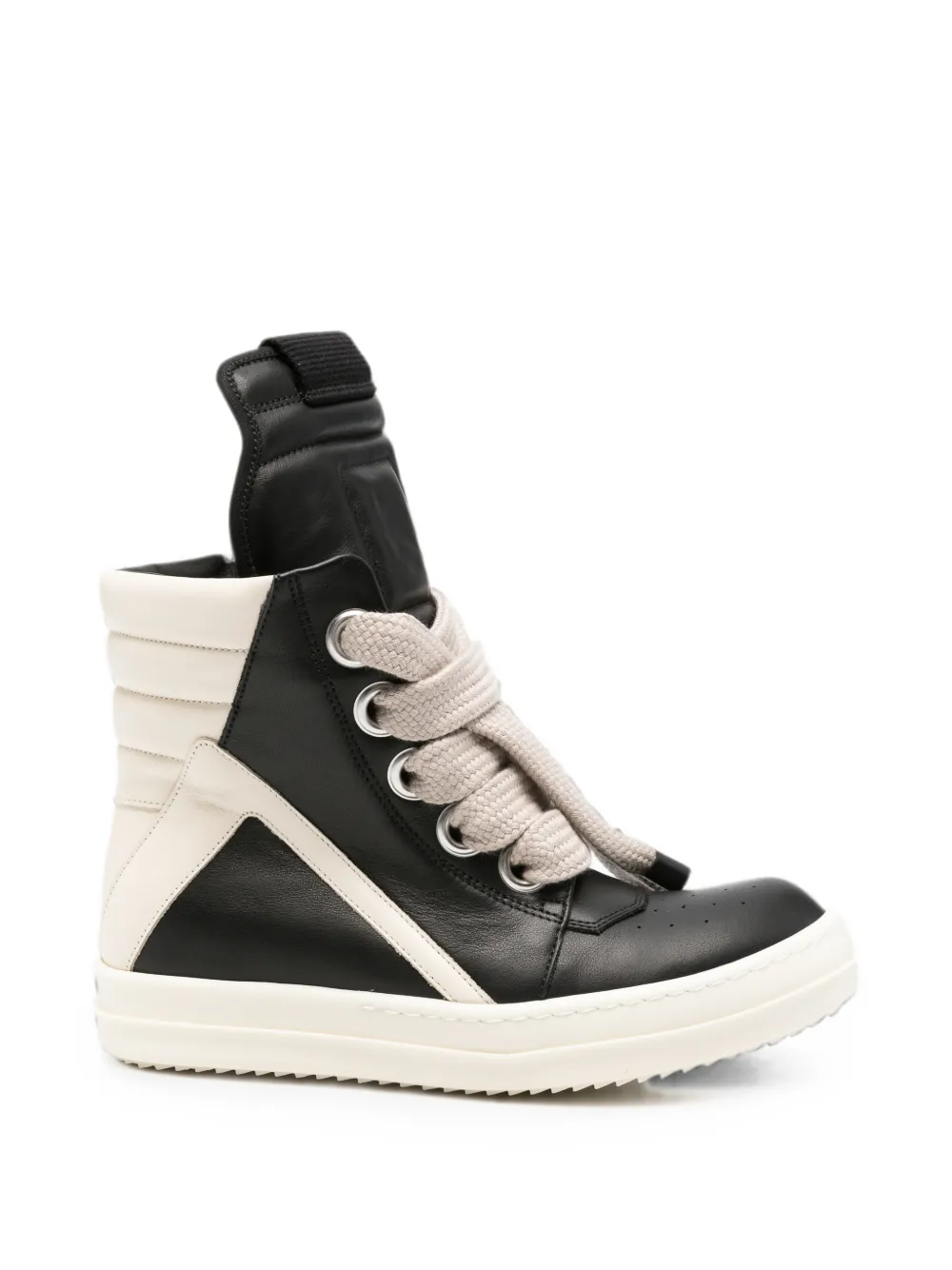 Rick Owens Geobasket lace-up sneakers Zwart