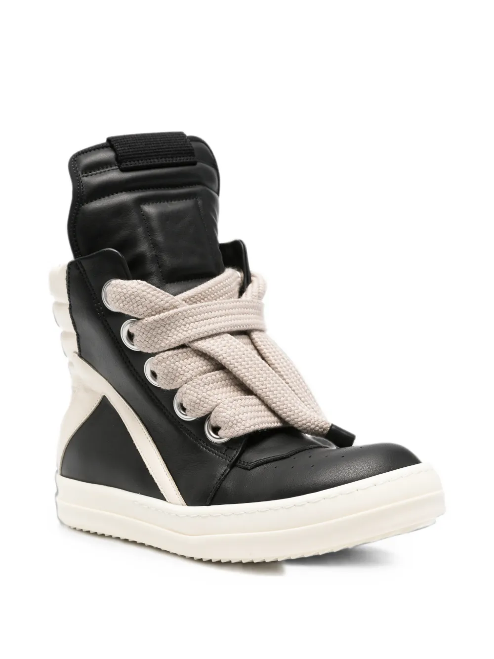 Rick Owens Geobasket lace-up sneakers Zwart