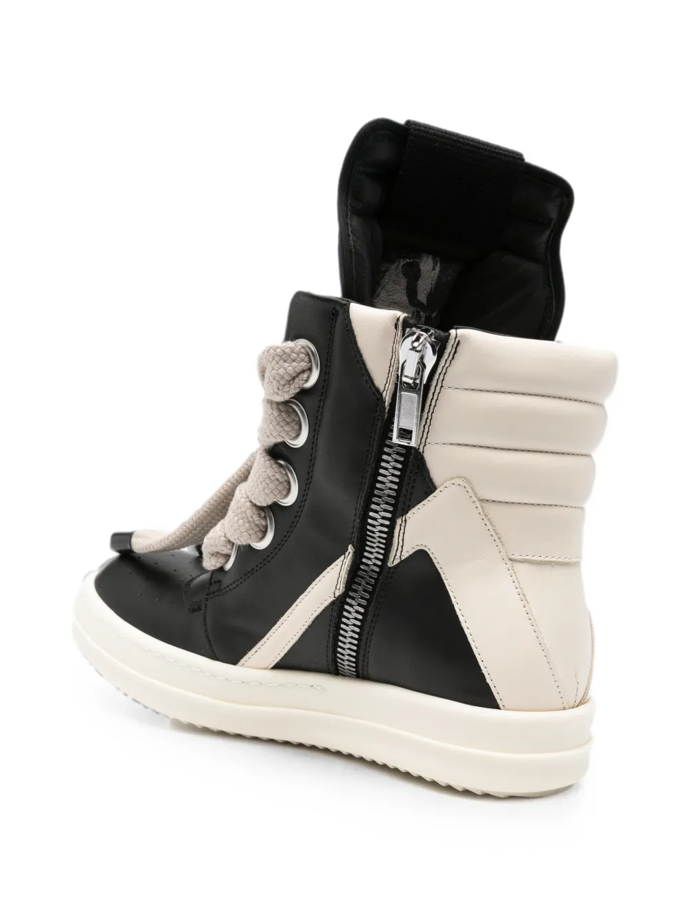 Rick Owens Geobasket lace-up sneakers Zwart