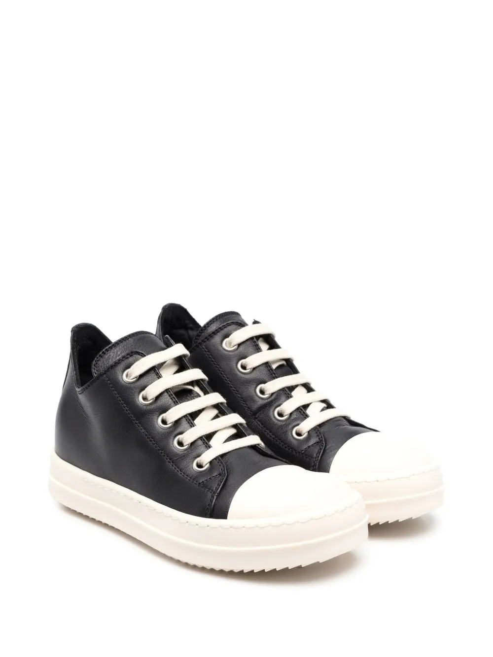 Rick Owens Kids baskets à empiècements - Noir