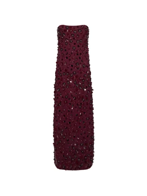 SIMKHAI  Serafina sequin-embellished strapless maxi dress