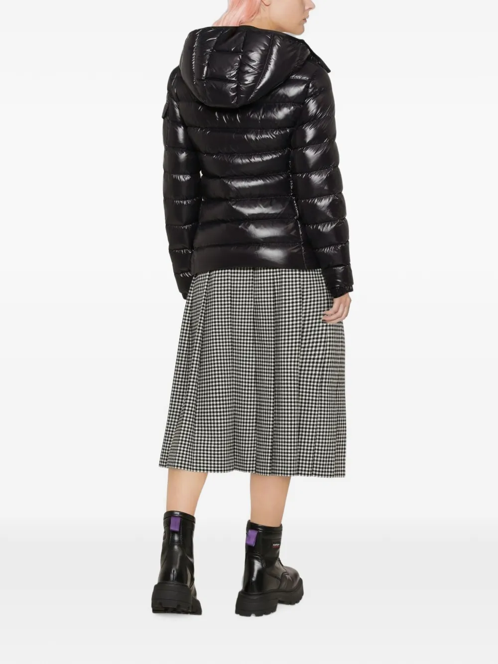 Moncler Bady donsjack met capuchon Zwart