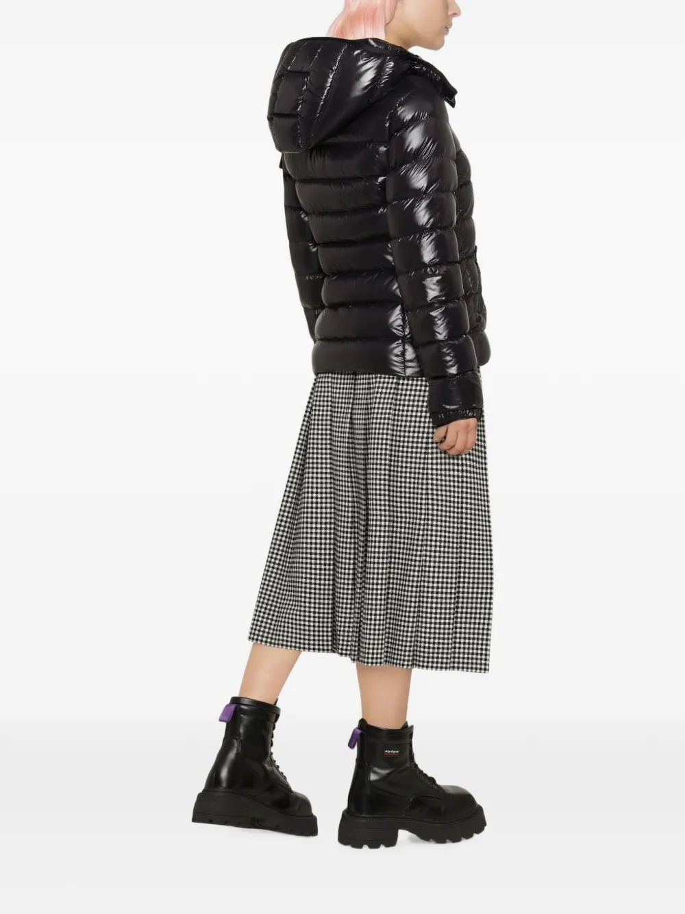 Moncler Bady donsjack met capuchon Zwart