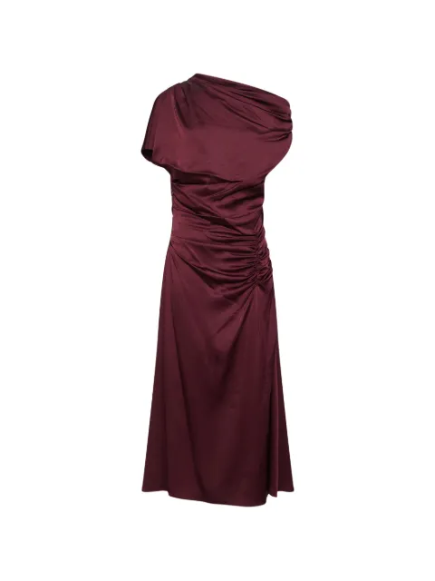 SIMKHAI  Joanna ruched one-shoulder midi dress