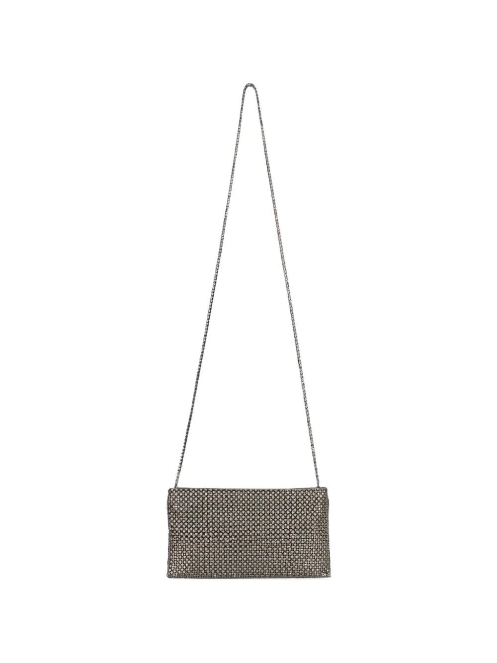 Benedetta Bruzziches La Petite crystal-embellished chain-strap crossbody bag - Grigio