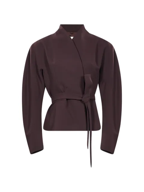 THE ANDAMANE Margaux belted wrap jacket