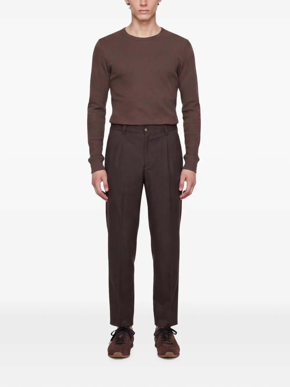 Briglia 1949 Portofino geplooide broek Bruin