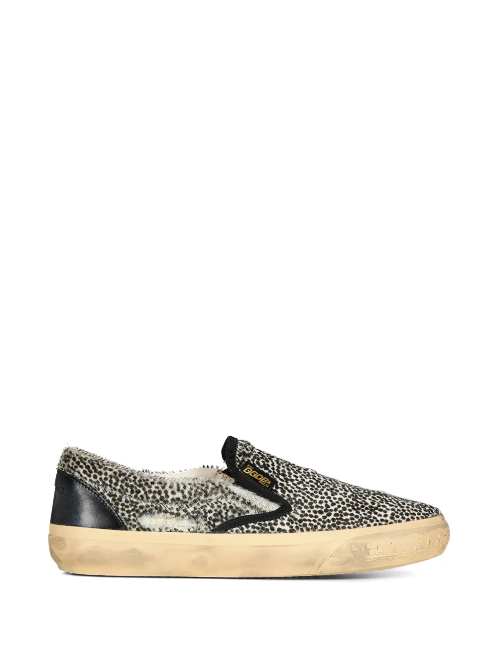 Golden Goose leopard-print slip-on sneakers - Weiß