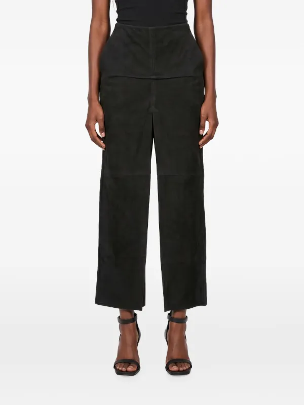 Rick Owens レザーパンツ | ブラック | FARFETCH JP