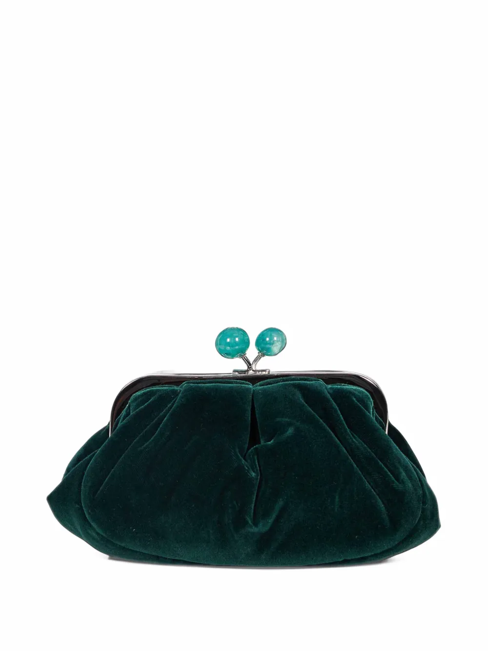Weekend Max Mara Pasticcino velvet-effect clutch bag - Grün