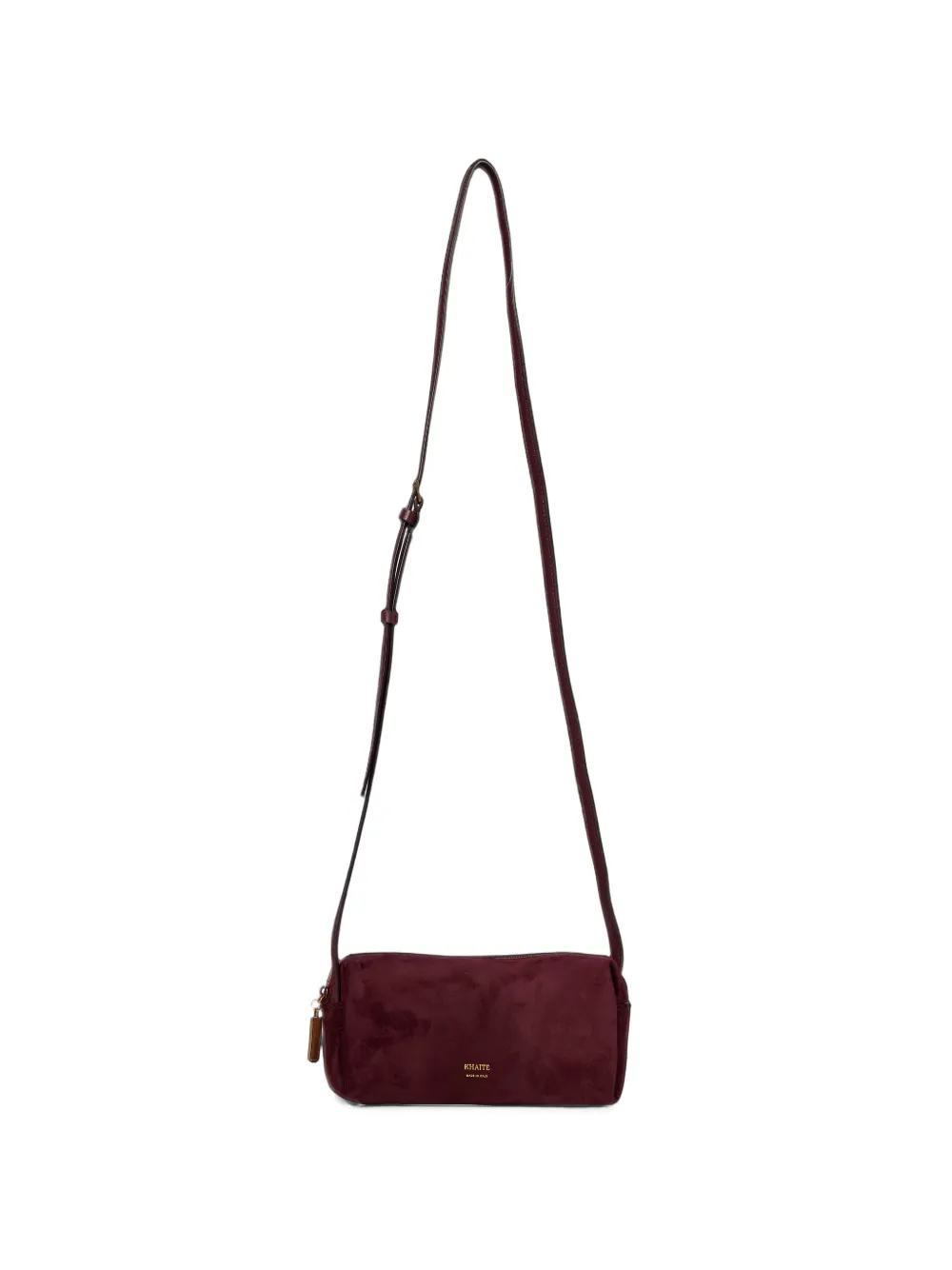 KHAITE suede leather shoulder bag · OS